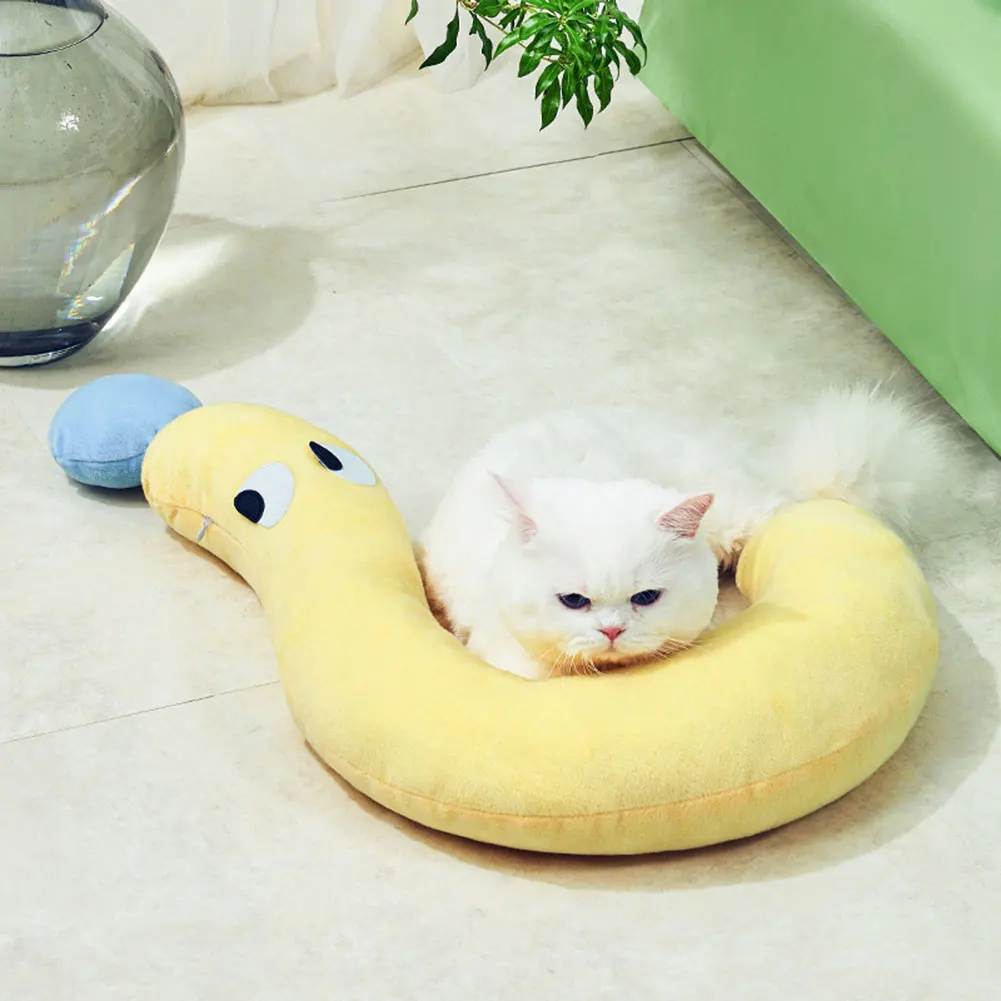 Anti-sagging Pet Cat Pillow Cotton Filling Pet Cat Pillows For Home Bedroom