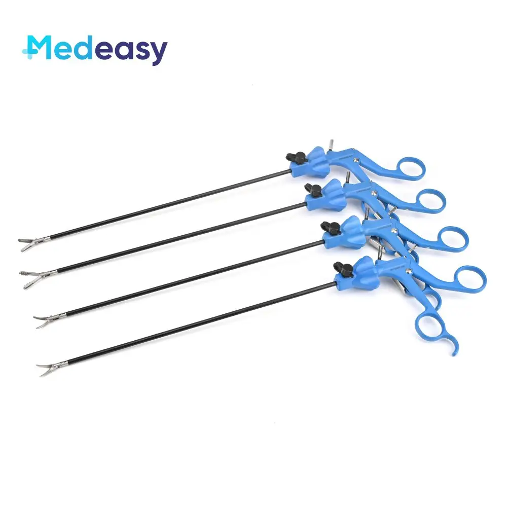 Medeasy Autoclavable Laparoscopic Cholecystectomy Instruments, Two Parts Articulated Laparoscopy Dissecting Forceps 330mm/450mm