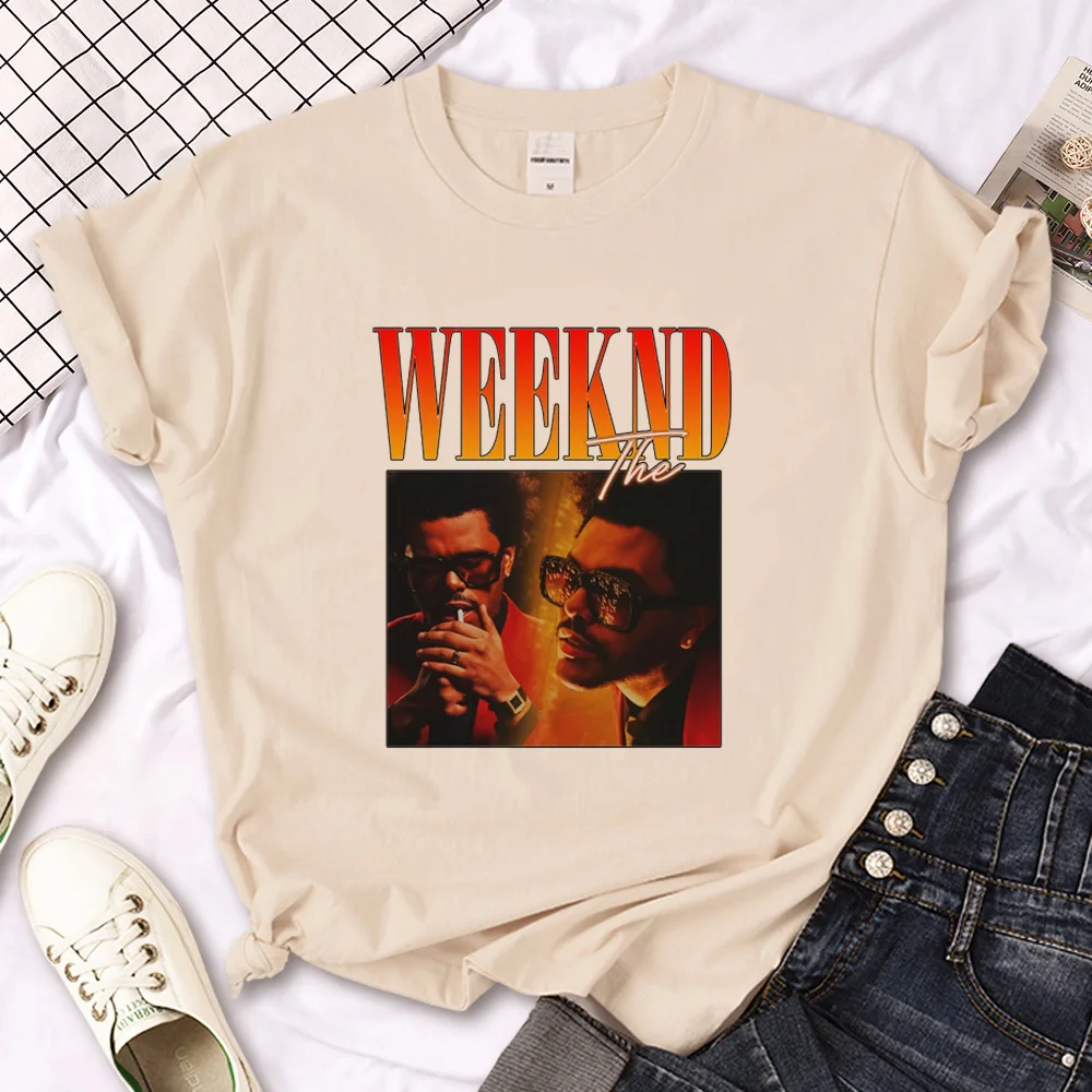 the Weeknd t shirt men anime designer Japanese top male anime funny y2k clothes