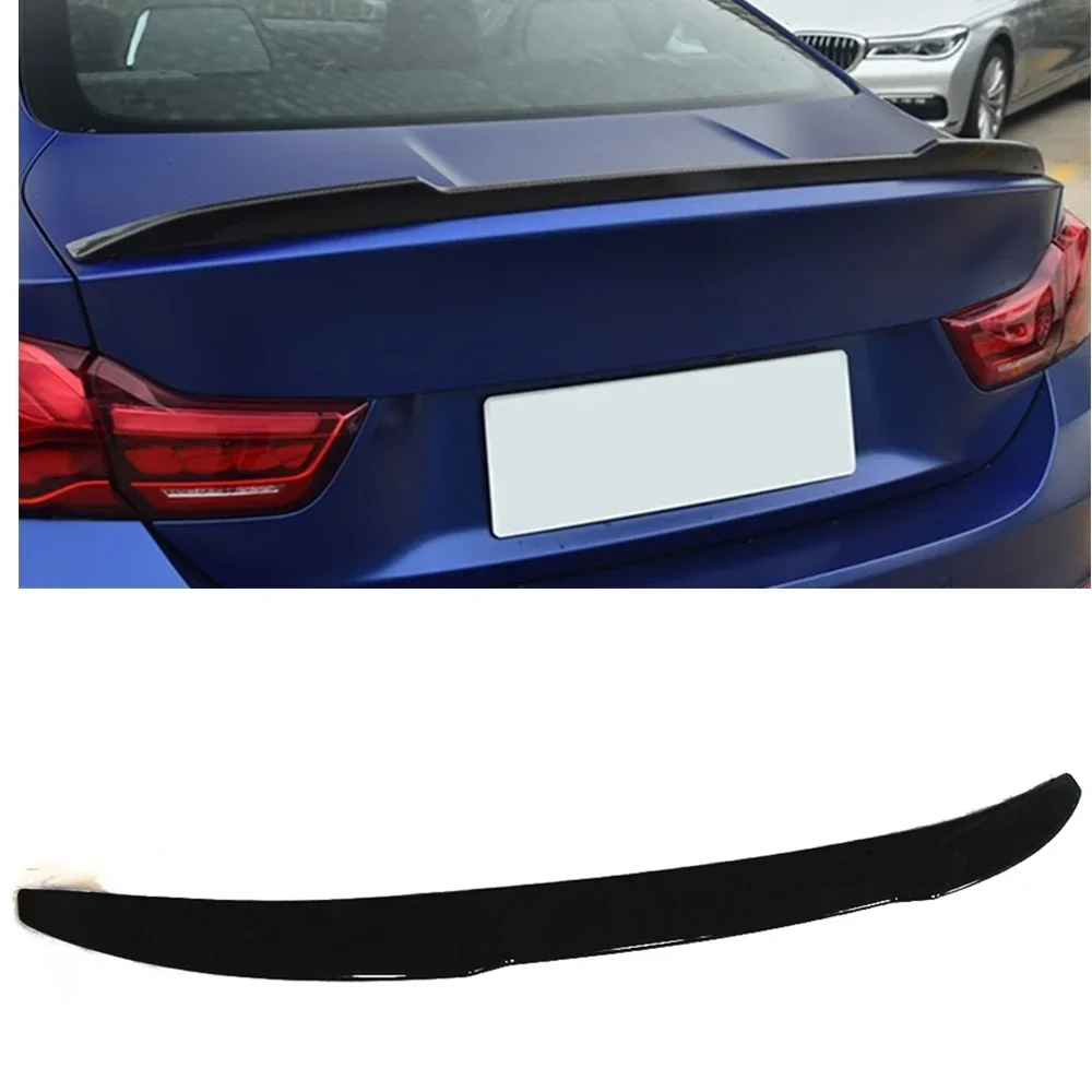 

New！ Trunk Lid Rear Spoiler Wing For BMW New 4 Series G22 G23 430i Coupe M 2020-2022 Glossy Black Car Decklid Trim Splitter Lip