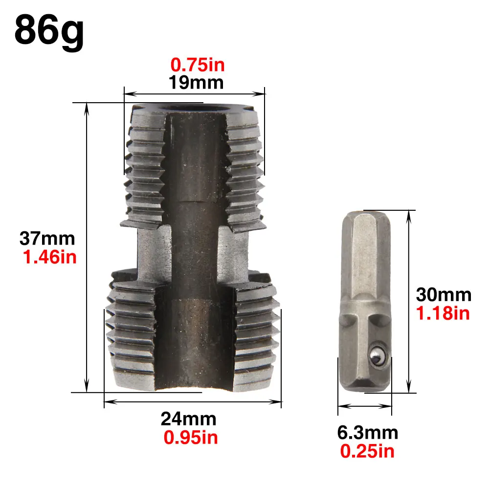 4 points/6 points PPR water pipe inner hole opener PVC plastic PE pipe drill bit power tool accessories universal tapping set image 3