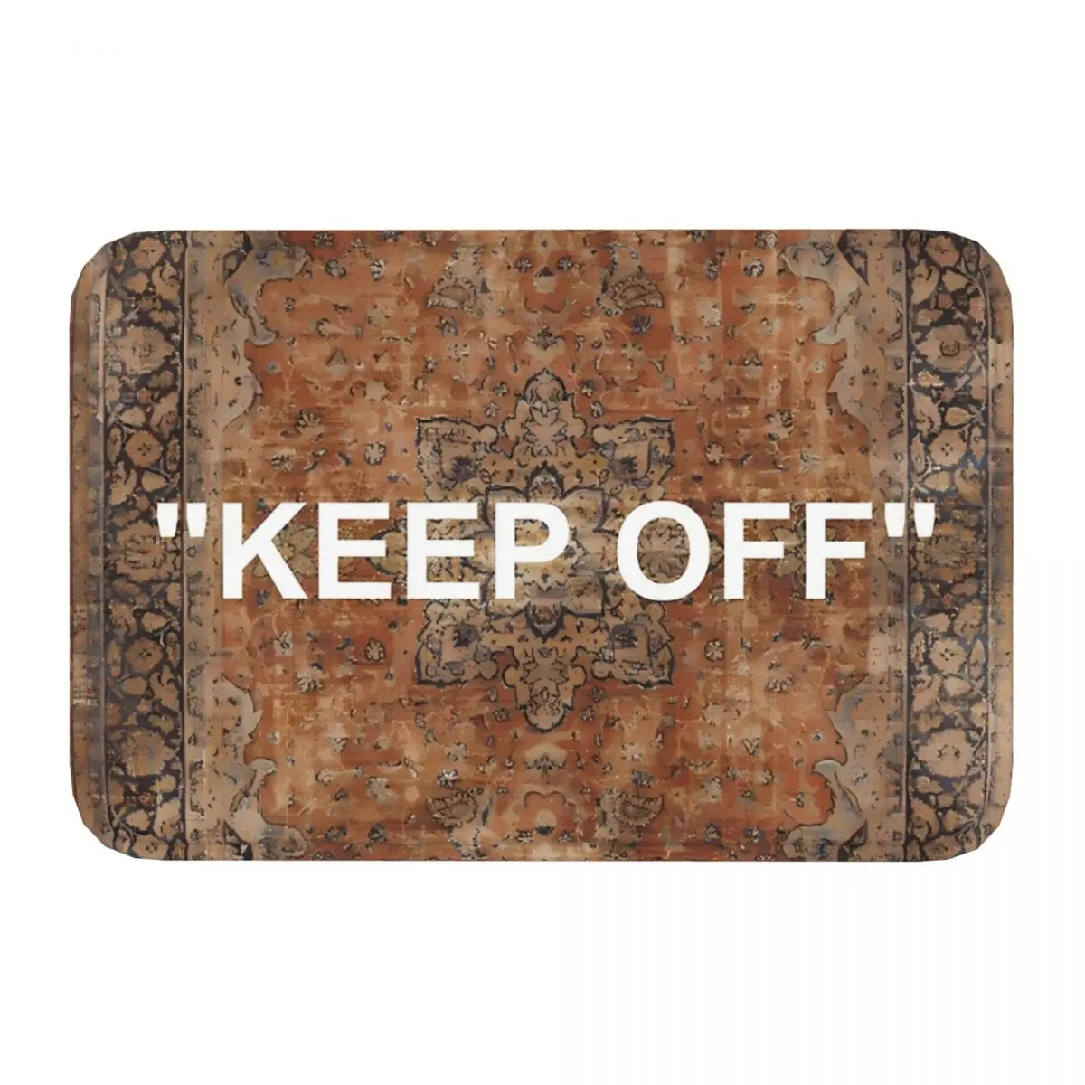 Antique Orian Art Print Keep Off Non-Slip Carpet Doormat Living Room Bathroom Mat Entrance Door Floor Rug