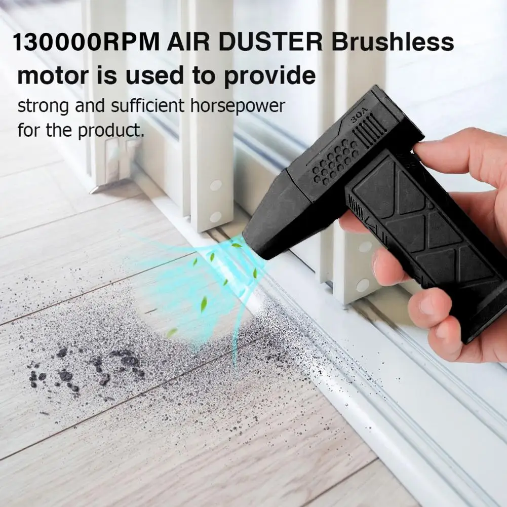 

2024 Mini Fan 130000RPM Brushless Motor Adjustable Wind Speed Handheld Duct Fan Turbo Fan With Power Display Blower