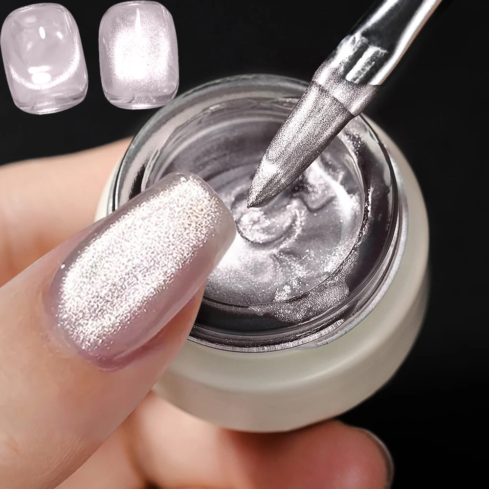 

8ml Mysterious Purple Cat Eye Magnetic Gel Nail Polish Ultra Shine Semi Permanent Soak Off UV Gel Crystal Nail Art Varnish Salon