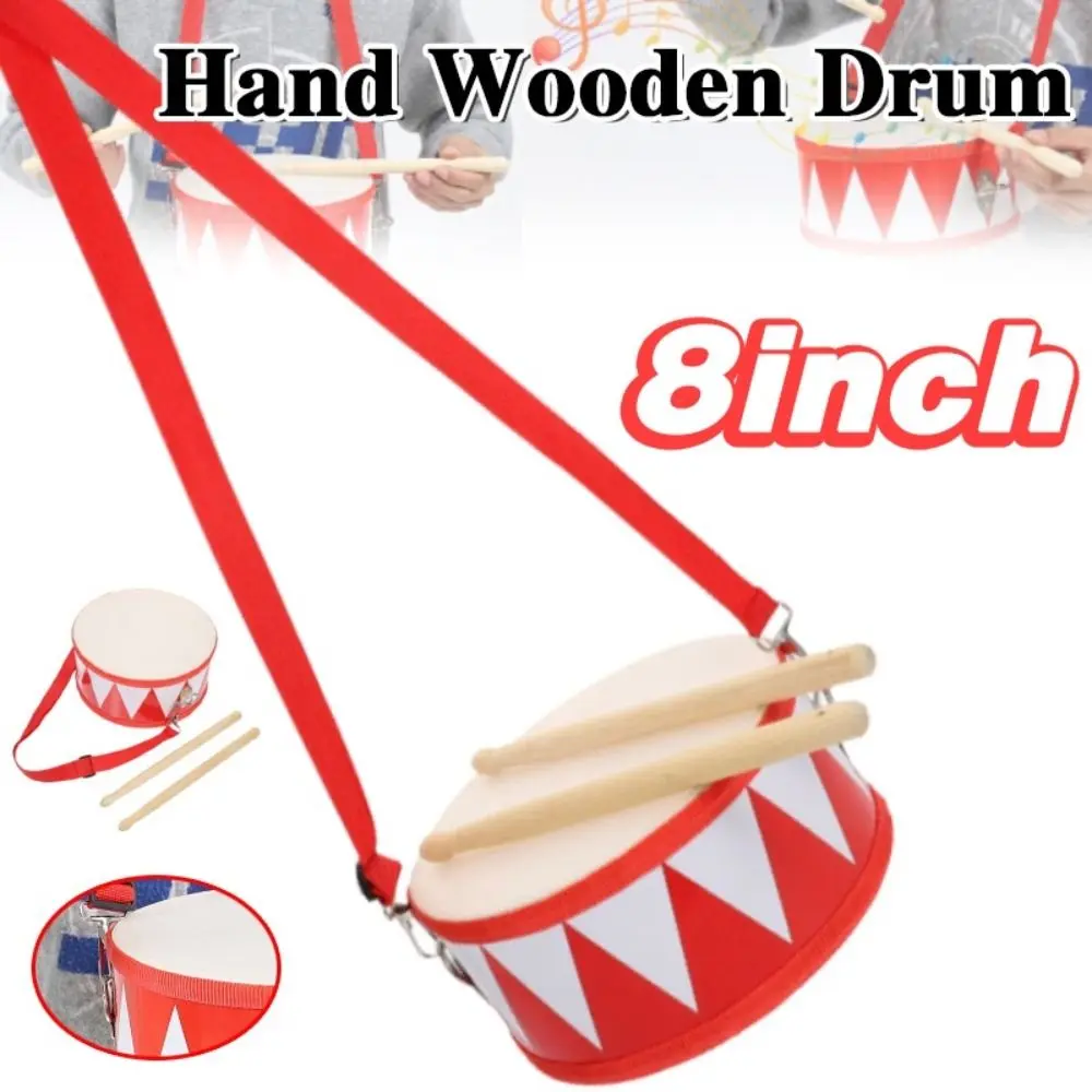 Double Sided Instrument Hand Drum Toys Percussion Instrument Learning Musical Instrument Toys Montessori Portable