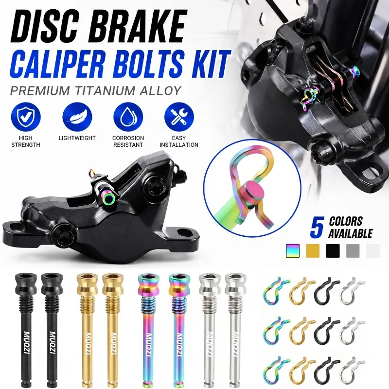 Juego de tornillos de sujeción para pastillas de freno de disco de bicicleta de aleación de titanio XT XTR M4, tornillo de fijación, clip de bloqueo, accesorios ligeros para ciclismo MTB y bicicleta de carretera