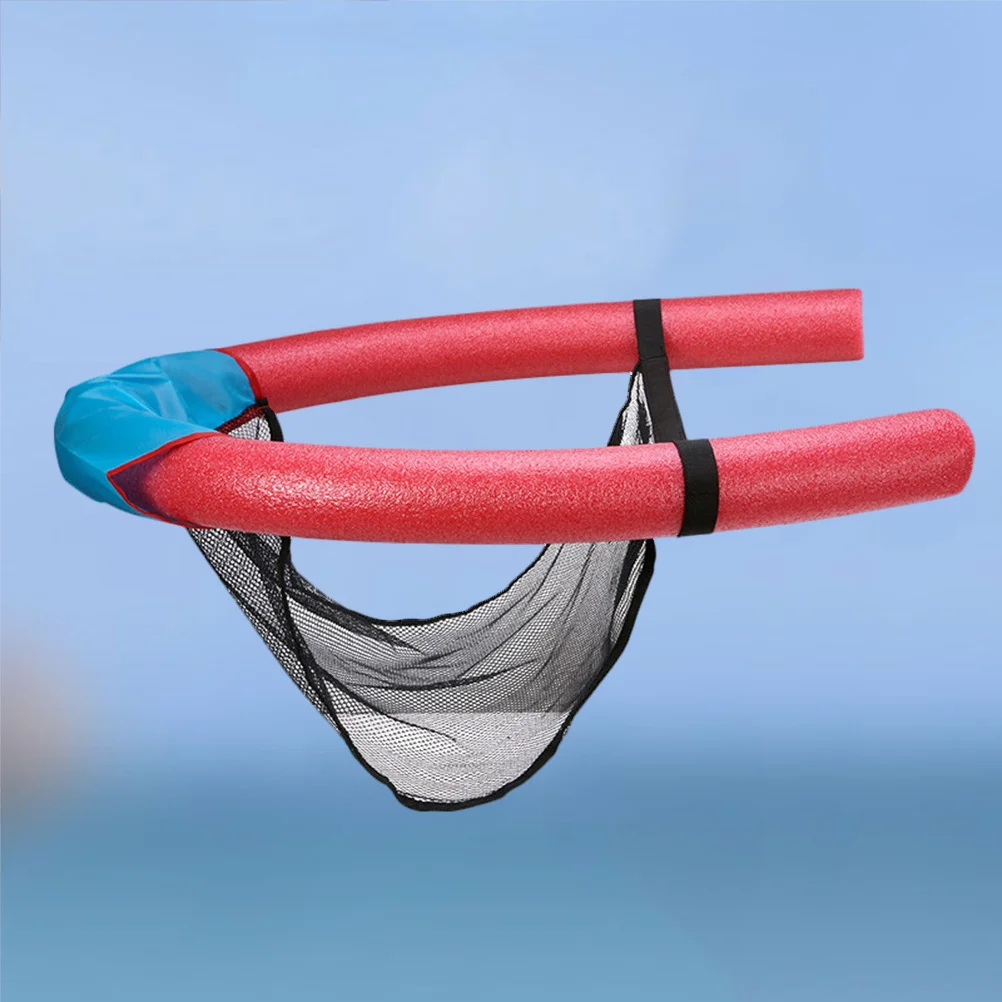 كرسي حمام السباحة العائم، يساعد على تعلم السباحة، قضيب صلب، مقعد المعكرونة العائمة، مقعد الاسترخاء للأطفال، ناعم عديم الرائحة، أحمر #1