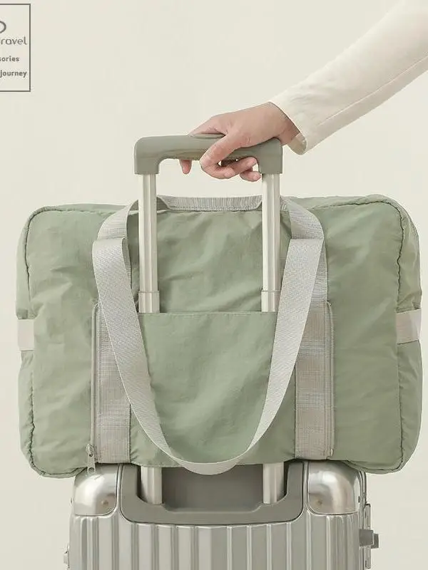 軽量ポータブルトラベルバッグスーツケースカバー収納バッグファッショントレンドヤングトラベルバッグ折りたたみ式abs-pc素材ユニセックス