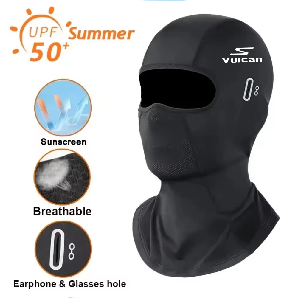 Motorcycle Balaclava Full Face Mask 100% Fit for Kawasaki Vulcan S 650 Vulcan S Cafe EN650 Ice Silk Breathable UV‑Protection Win