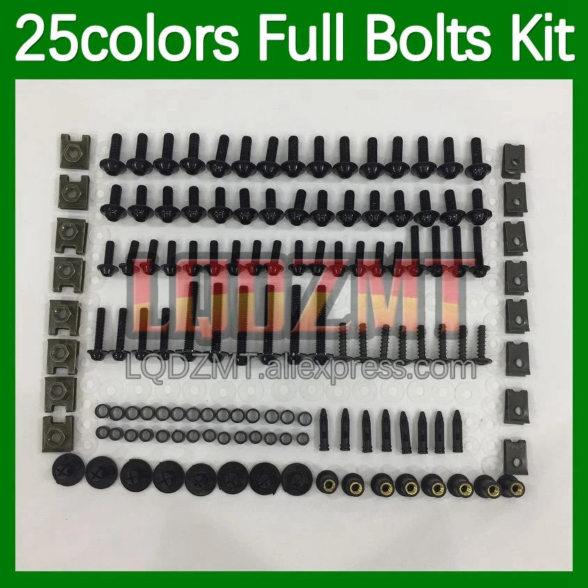 268pcs Body Bolt Full Screws Kit For SUZUKI GSXR1300 Hayabusa GSXR 1300 1300CC 96 97 98 1999 2000 2001 Fairing Bolts screw Nut