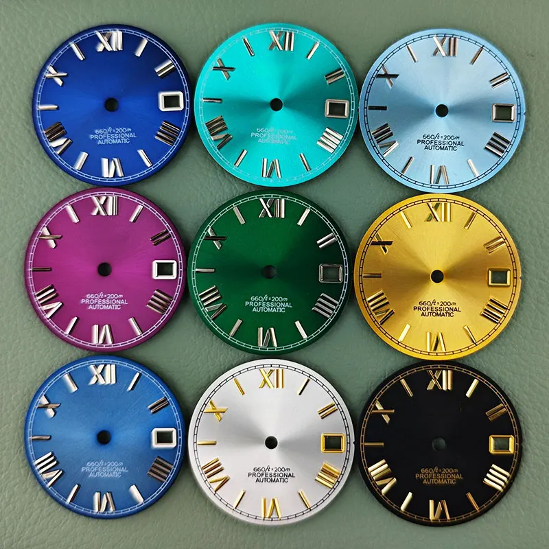

NH35 dial 28.5mm S Roman numerals sun pattern modification accessories for NH35/36 movement