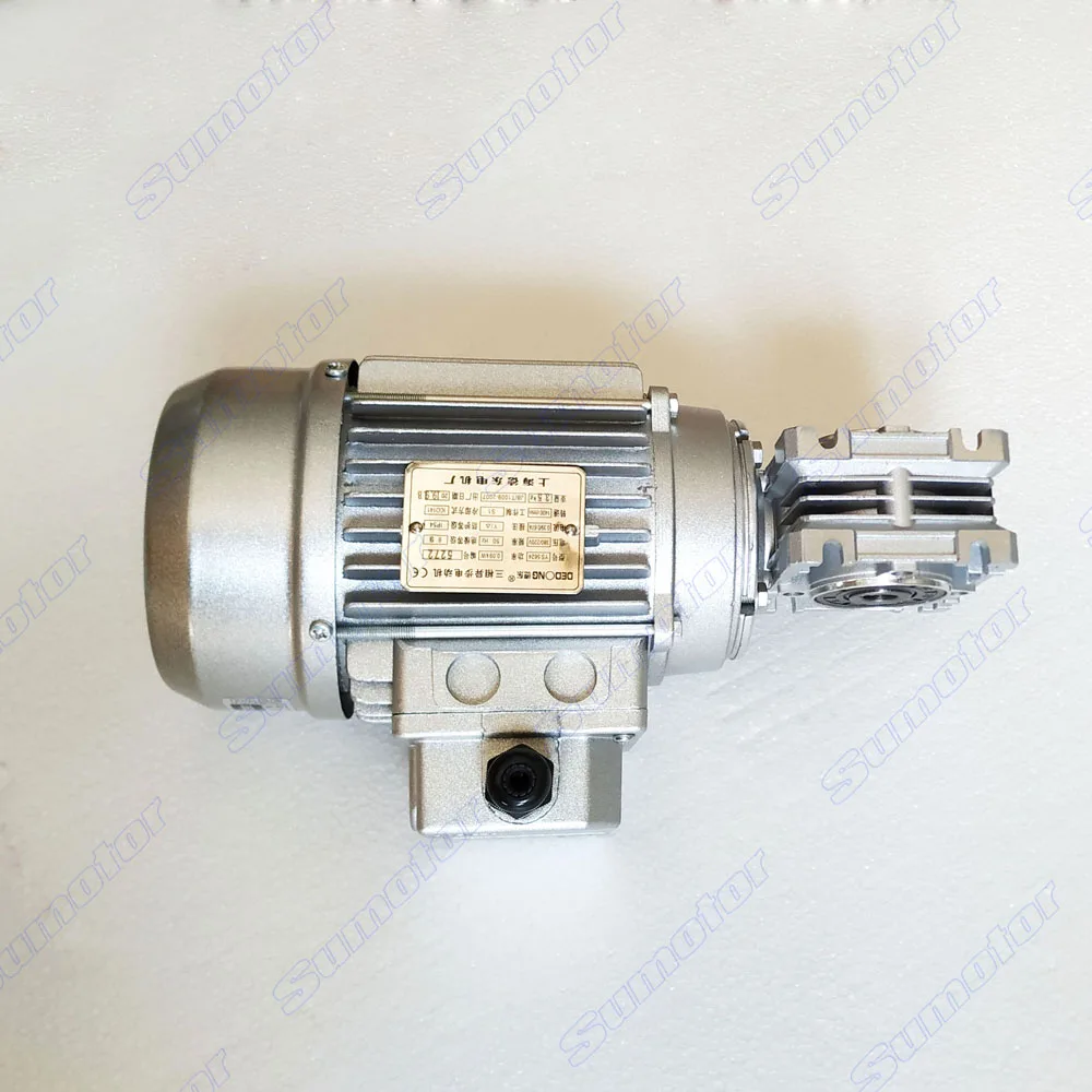 0.09kW 1/8HP AC 220V 380V 3-phases worm gear motor low speed large torque for Industrial Stir Mixing Lifting and Honey extractor