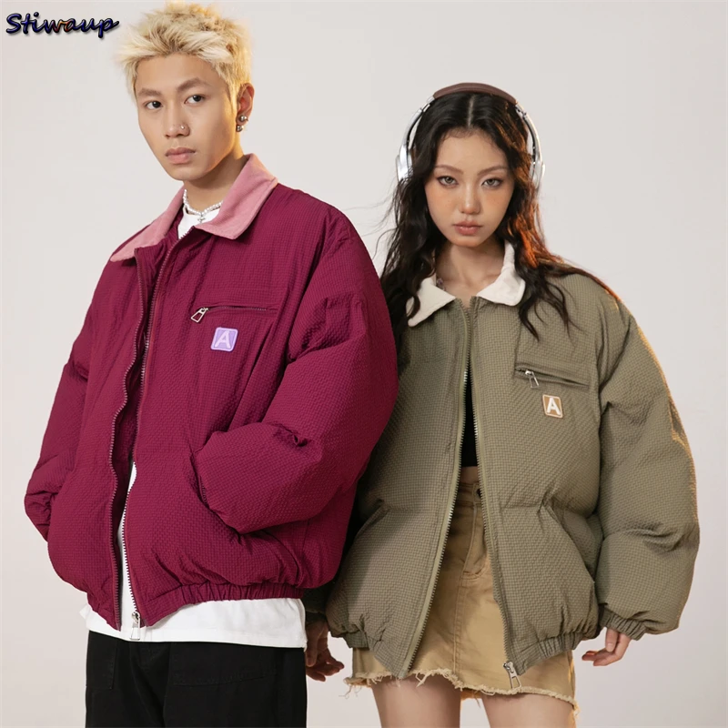 

Winter Women's Short Down Jackets 2023 Men's Winter Parka Plus Size Down Puffer Coats Woman Unisex Couple Lightweight Puffer Men