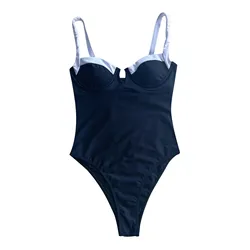 Strój kąpielowy 2024 Trend damski strój kąpielowy Bikini Patchwork Sexy i uroczy strój kąpielowy Bikini francuski strój kąpielowy w stylu Retro Bikini Damen