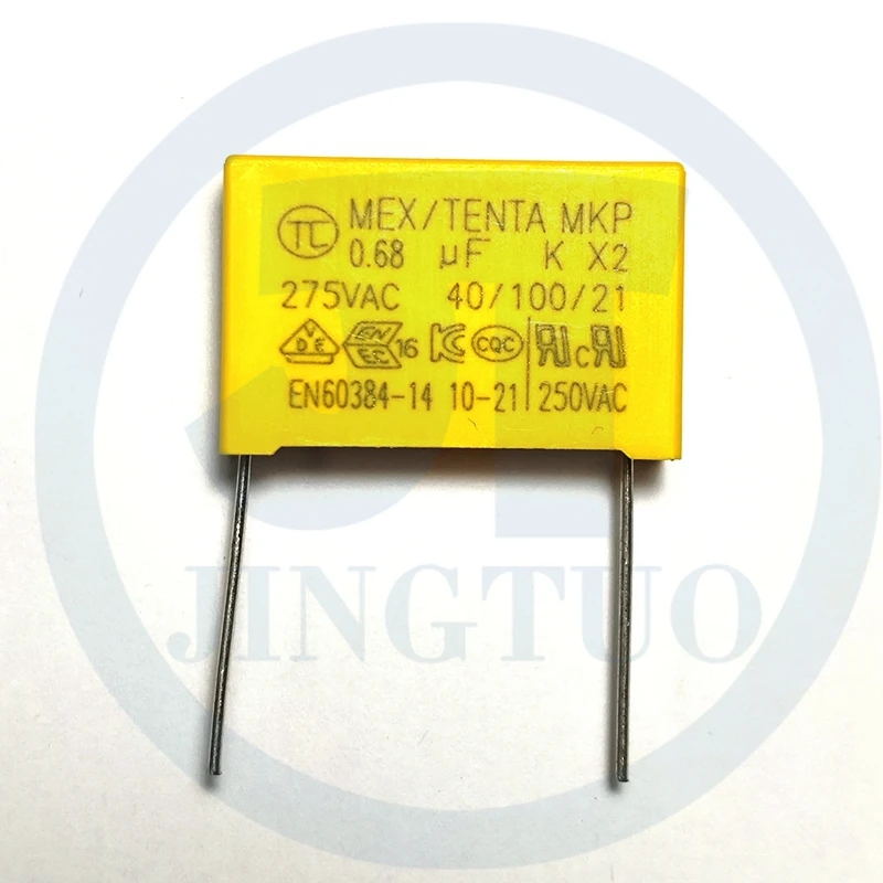 MKP X2 275VAC 684K 0.68UF 680NF Lead Pitch P15/20MM Metalized Polypropylene Film Safety Capacitor