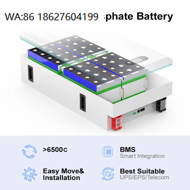 24V 25.6V Deep Cycle LiFePO4 Battery, 300Ah 7KWh Lithium Pack Off Grid Solar Storage System