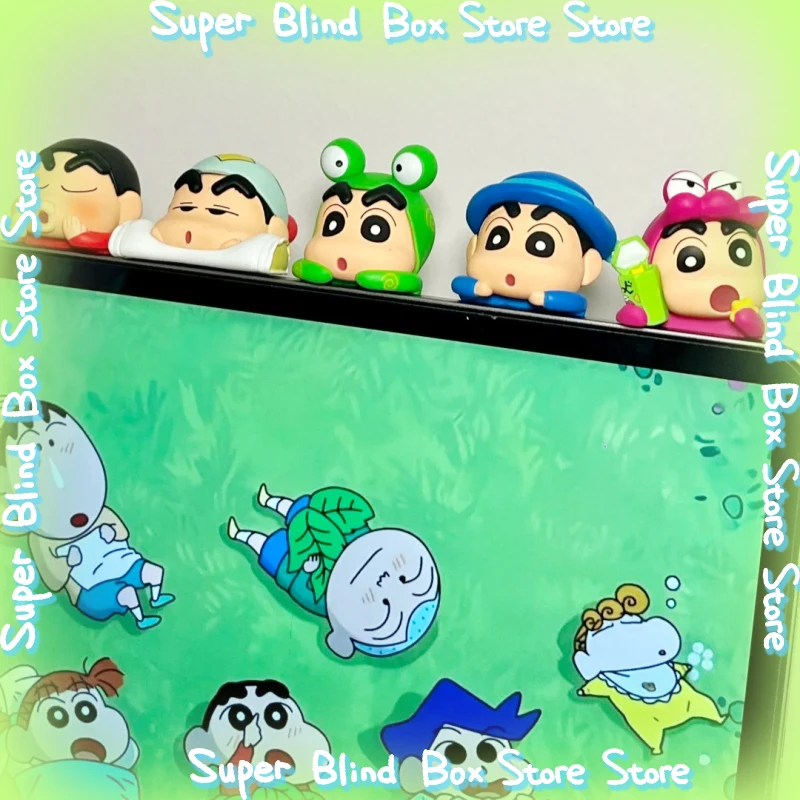

Genuine New Crayon Shin-Chan Blind Box Animation Figurine Hippers Mobile Phone Car Decoration Screen Party Doll Girl Kids Gift