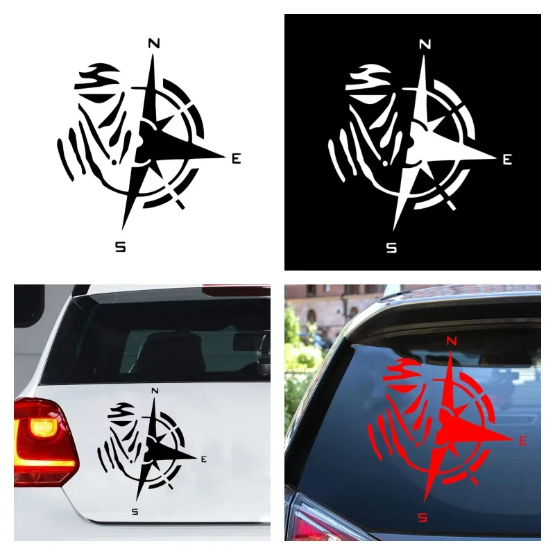 

Car Sticker Creative Design Personality Fashion Compass Decoration Accessories Waterproof Cover Vinyl Decal Car Sticker