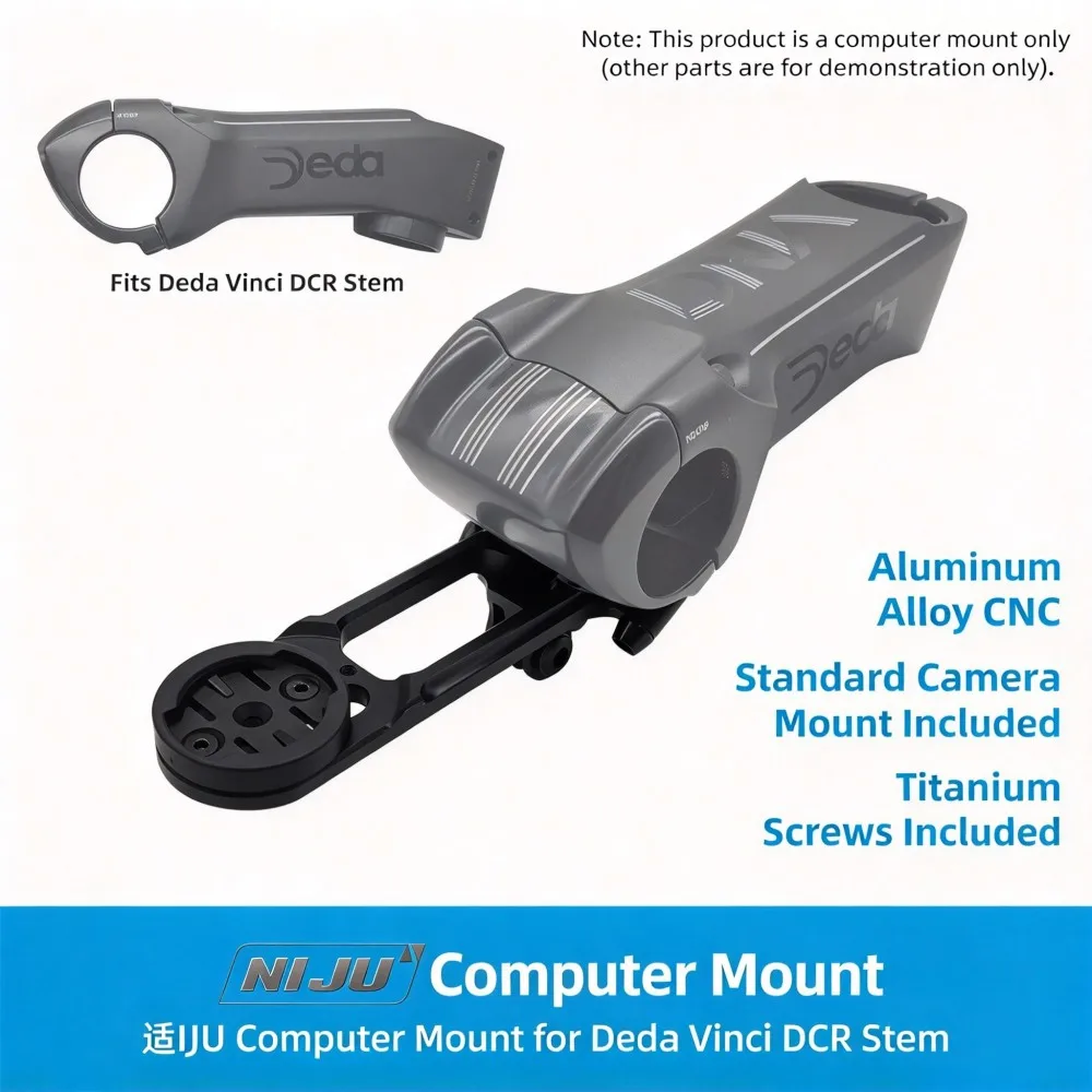 For Deda Vinci DCR Stem CNC Aluminium Bike Computer Mount for Gopro Garmin Wahoo Giant GPS Bryton Blackbird Accessories