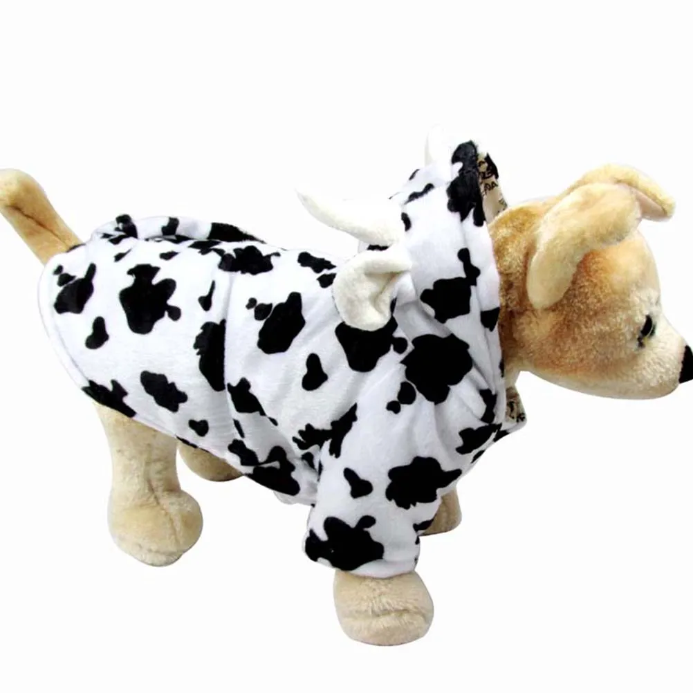 

Cow Modeling Dog Clothing Soft Breathable Pet Garment Decorative Costume Lovely Outfit for Small Pets Cow Modeling Pet Clothing