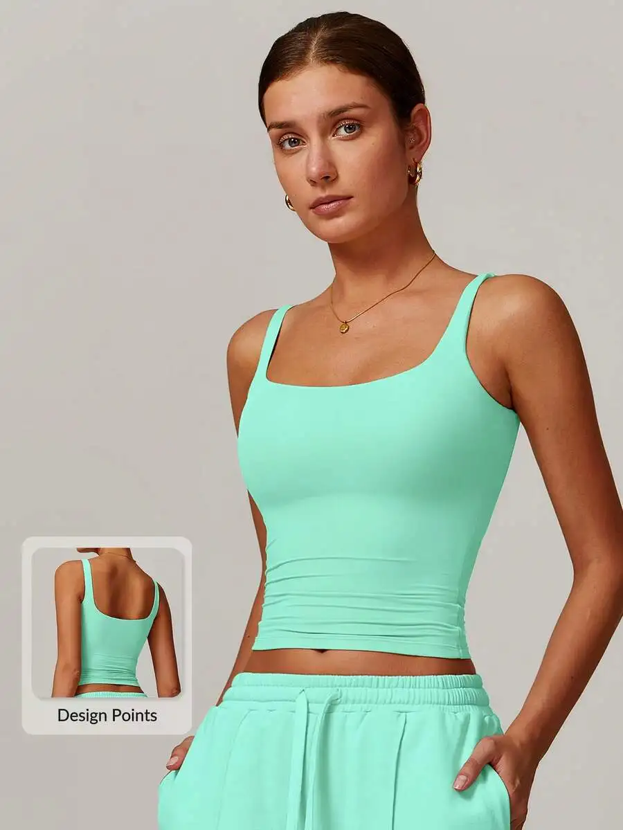 

Womens Camisole Activewear Top High Elasticity Workout Tank Comfortable For Everyday Wear Summer Sports