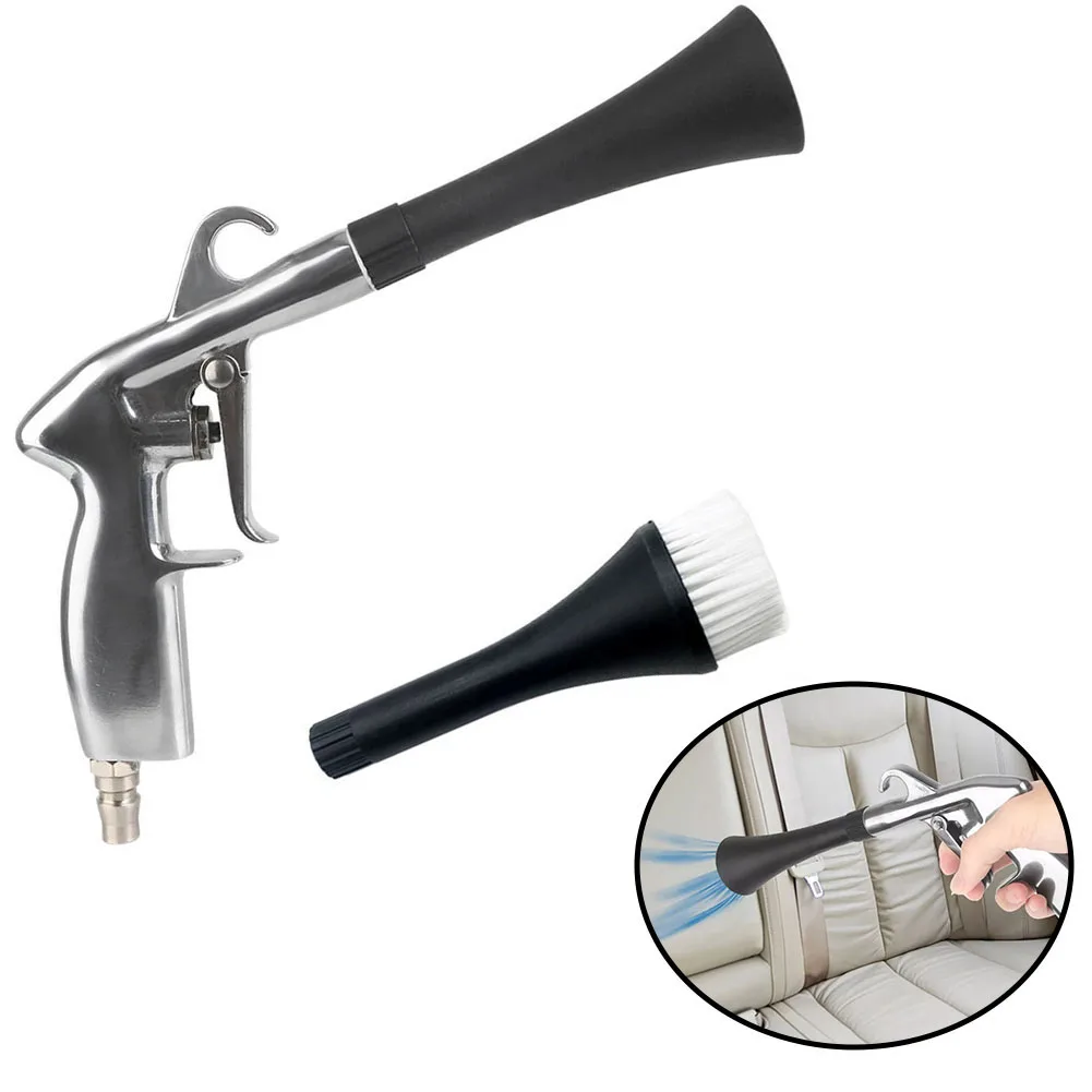 تنظيف السيارات الفضة ضربة الهواء غسيل السيارات غسالة السيارات كفاءة التنظيف الجاف 360 الدورية موصل التنظيف الداخلي للسيارة