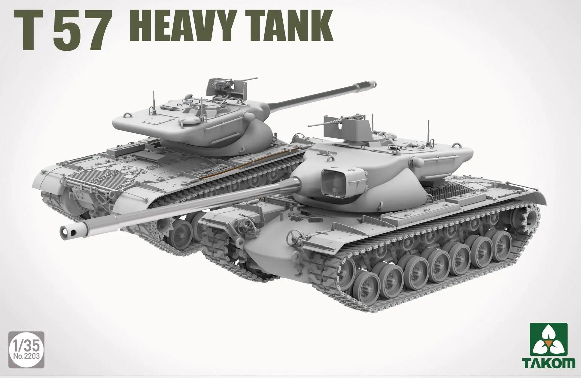 TAKOM 1/35 アメリカ T57 重戦車 組立モデルキット 2203
