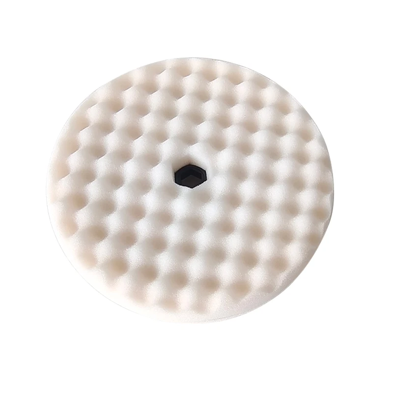 3M 05706 White Double-Sided 8-Inch Wave Polishing Sponge Plate Rough Polishing Cotton Sponge Ball Polishing Tool