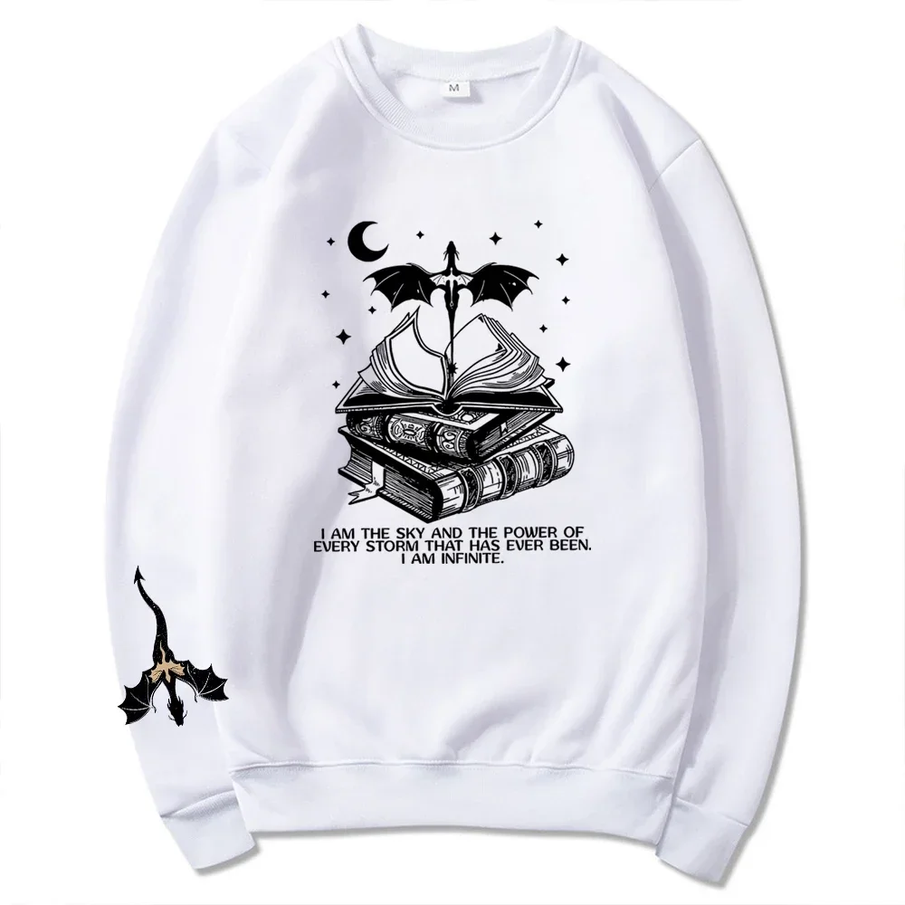 New Basgiath War College Double-side Sweatshirt Fourth Wing Sweater Fly Bookish Shirts Unisex Long Sleeve Sweatshirts