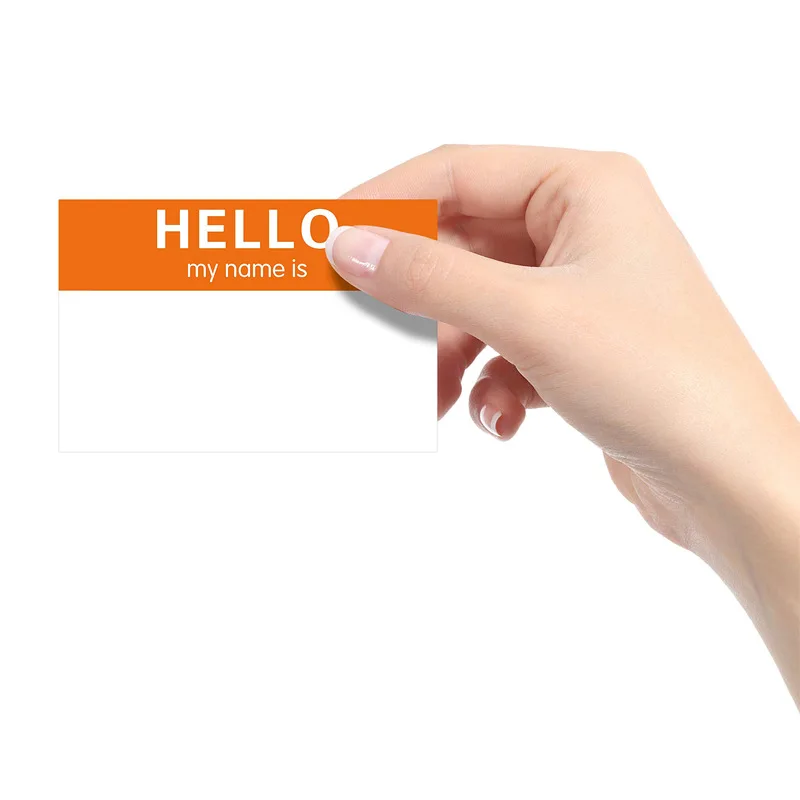5 Sheets Hello My Name Adhesive Labels Stickers Gift Name Tags Sticker Present