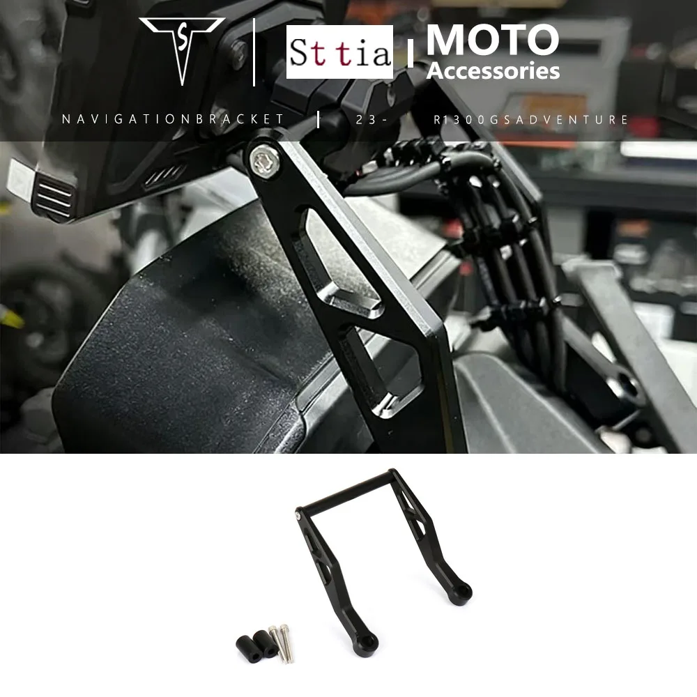 

New Phone Holder For BMW R1300GS Adventure GS1300 R 1300 GS 2023 2024 2025 Motorcycle GPS Navigation Bracket Black Silver