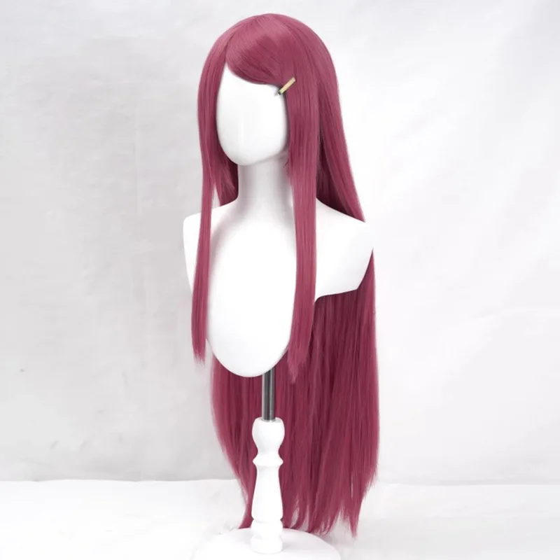 Uzumaki Kushina Cosplay 100CM Universele Rose Rode Pruik