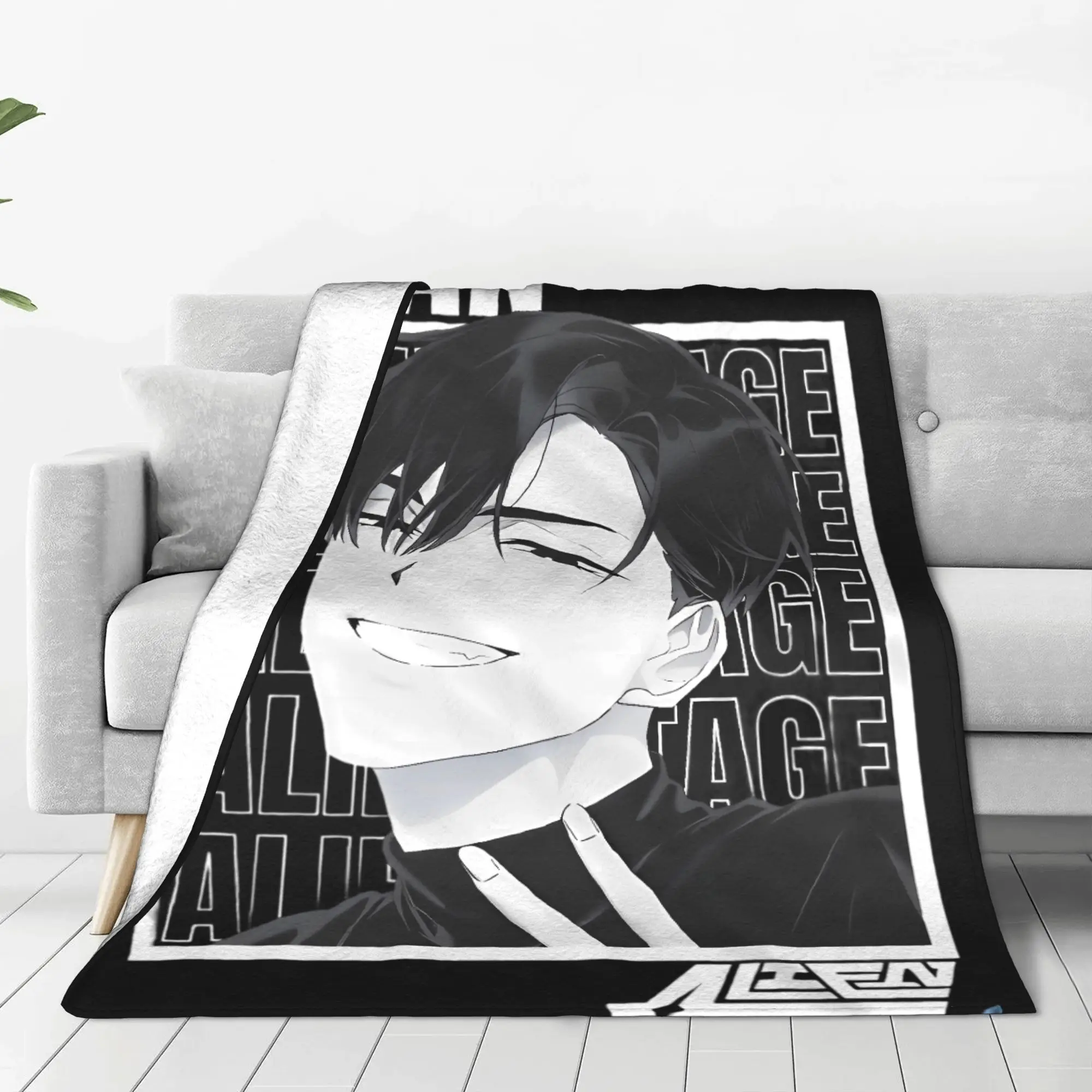 Ivan Alien stage Anime Manga Plush Blankets Boy Girl Flannel Bedding Throws For Home Decor Warm Quality Bedspread