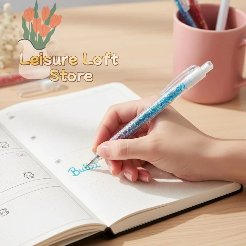 24/36/48PCS Glitter Gel Pen Set, 1.0mm Medium Tip + No Repeating Neon Colors