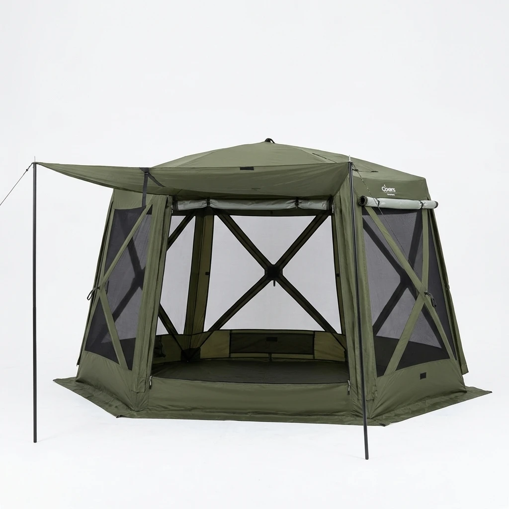 Factory Direct Portable Durable 300D Oxford Outdoor Hub Tent Summer Camping Fishing Tent Sun Shelter UV Protection