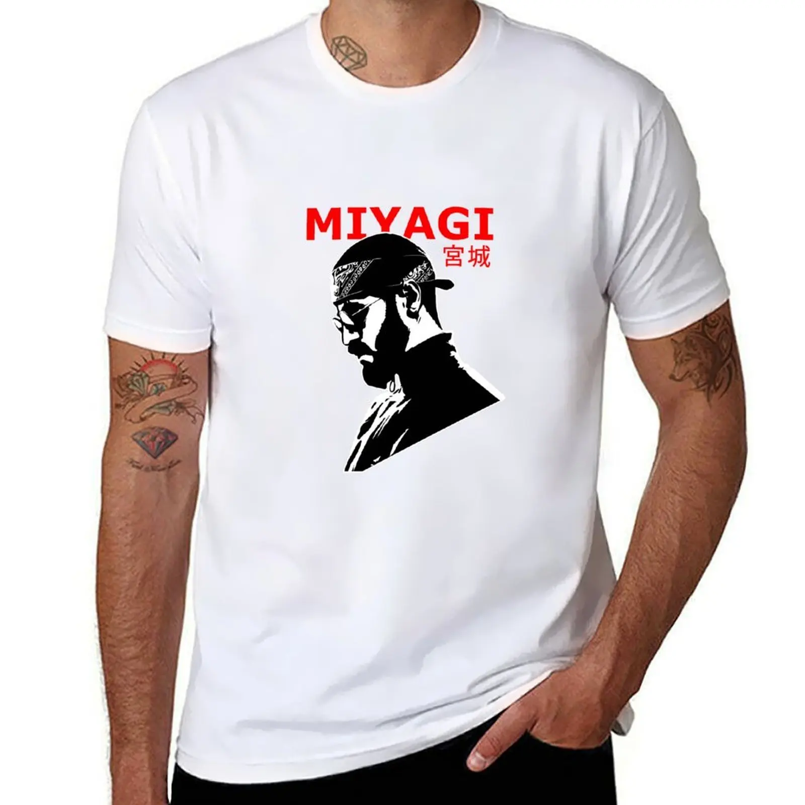 

Miyagi T-Shirt anime t shirts for man black cotton t-shirt plain for man package T-Shirt