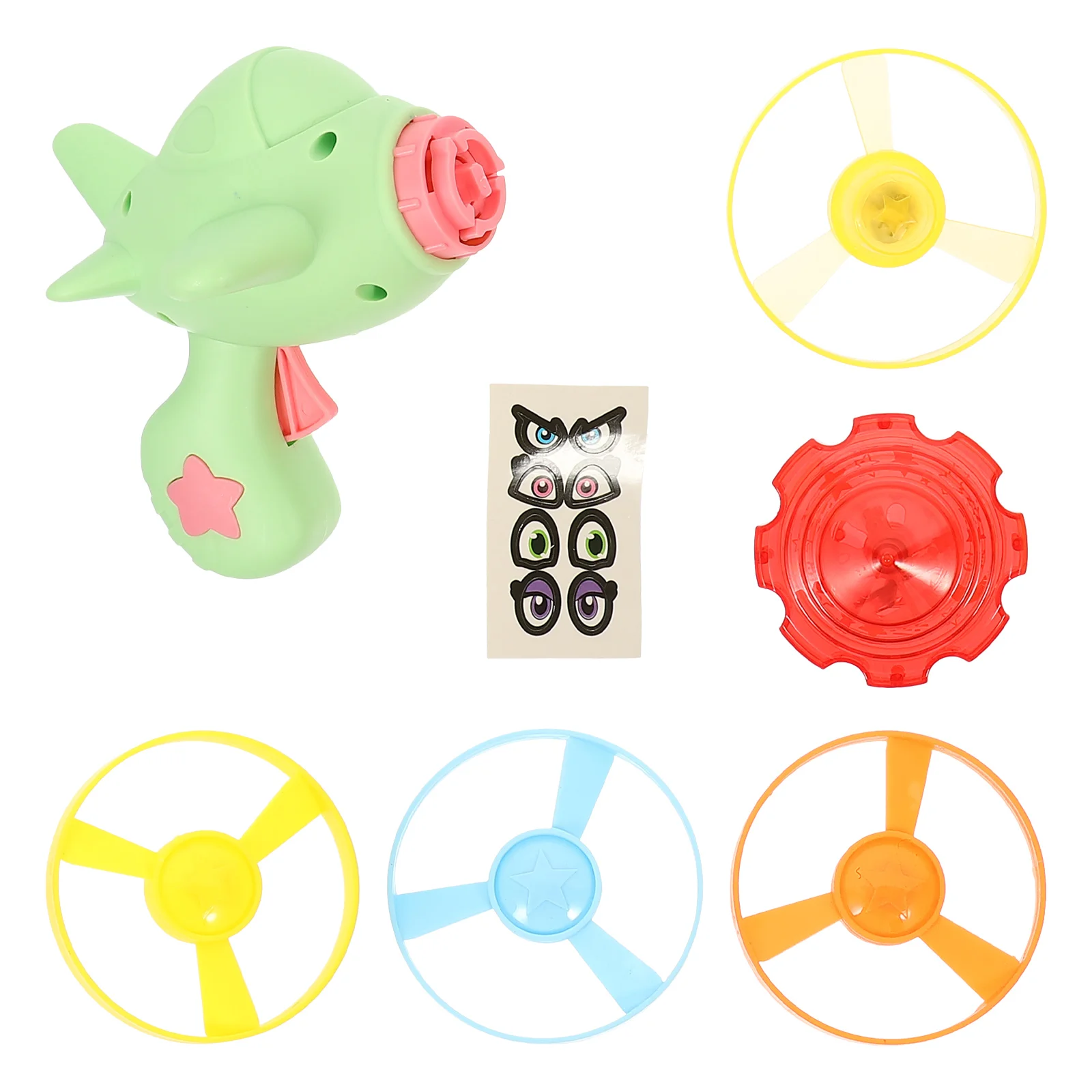 

Bamboo Dragonfly Fish Flying Saucer Glowing Disc Children Launcher Toy Design Cartoon Toys Shine