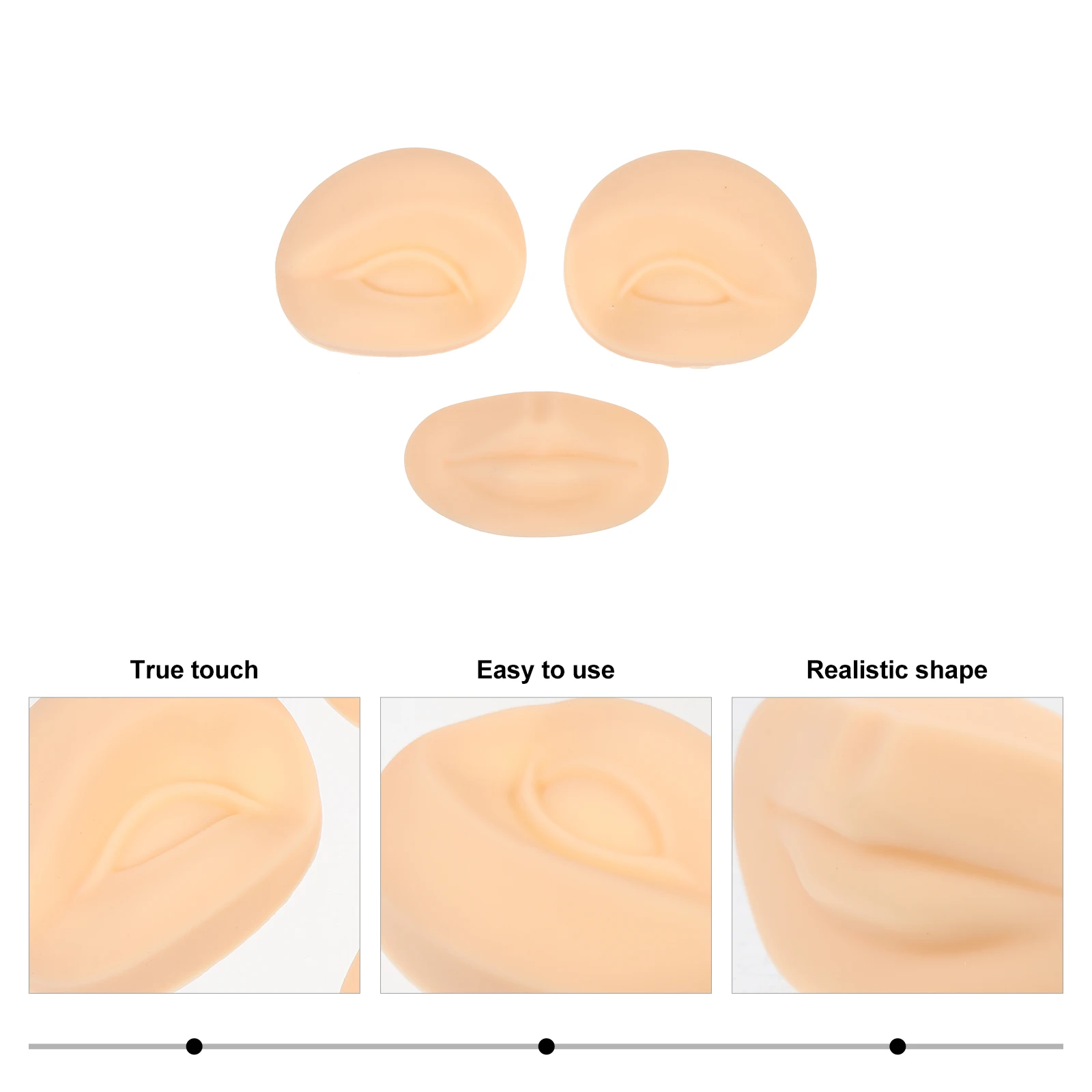 1 Zestaw Haftowanych Arkuszy do Treningu Tatuażu Microbladingu Brwi, Silikonowa Sztuczna Skóra Treningowa do Salonu Kosmetycznego