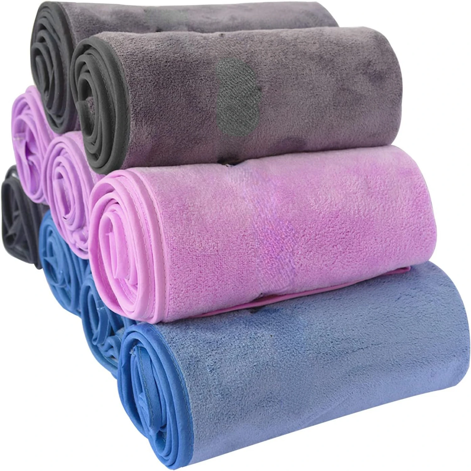 

Experience Ultimate Luxurious Gym Towel Set in Elegant Purple, Plush Blue, and Soft Grey - Unmatched Softness and High Absorptio