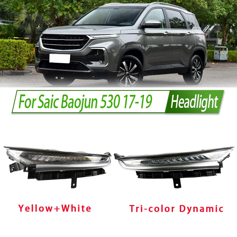 

For Saic Baojun 530 17-19 LED DRL Headlight Assembly OEM Style Front Headlamp Bulb Socket Plug & Play Replacement