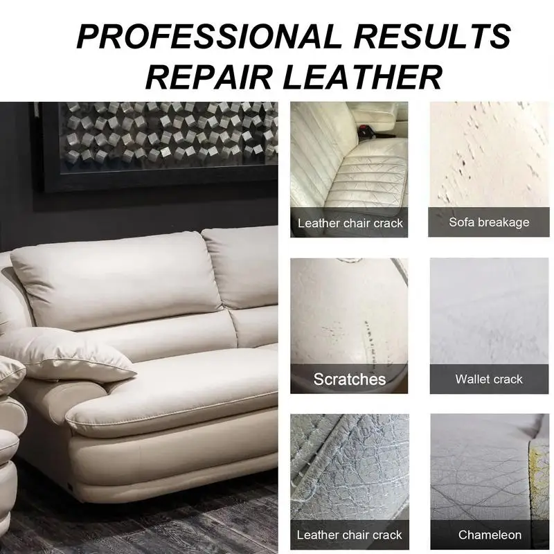 Leather Repair Cream Leather Restorer Water Resistant Multifunctional Odorless Safe Leather Color Restorer Restore Aged Cracked