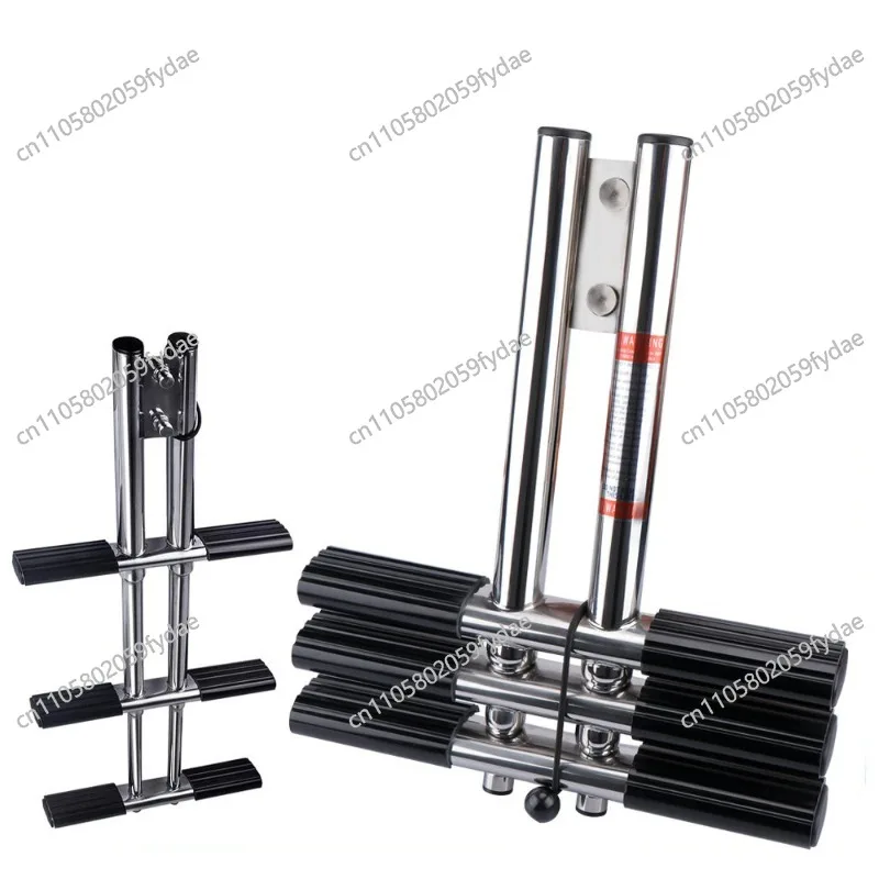 

Stainless Steel Folding Telescopic Ladder Hanging Ladder Hidden Non-movable Marine Yacht Hardware