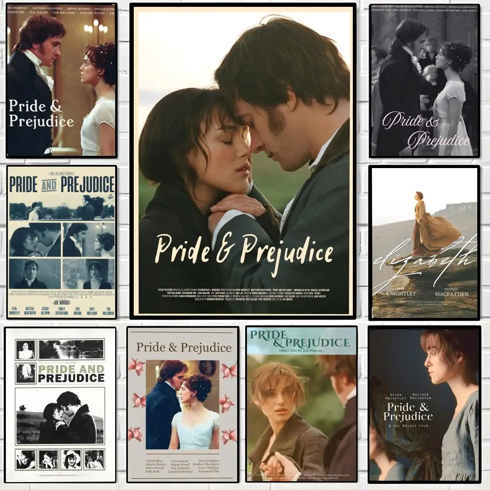 P-Pride And Prejudice Poster High-quality vintage prints & posters for home, bar, cafe, aesthetic wall art.