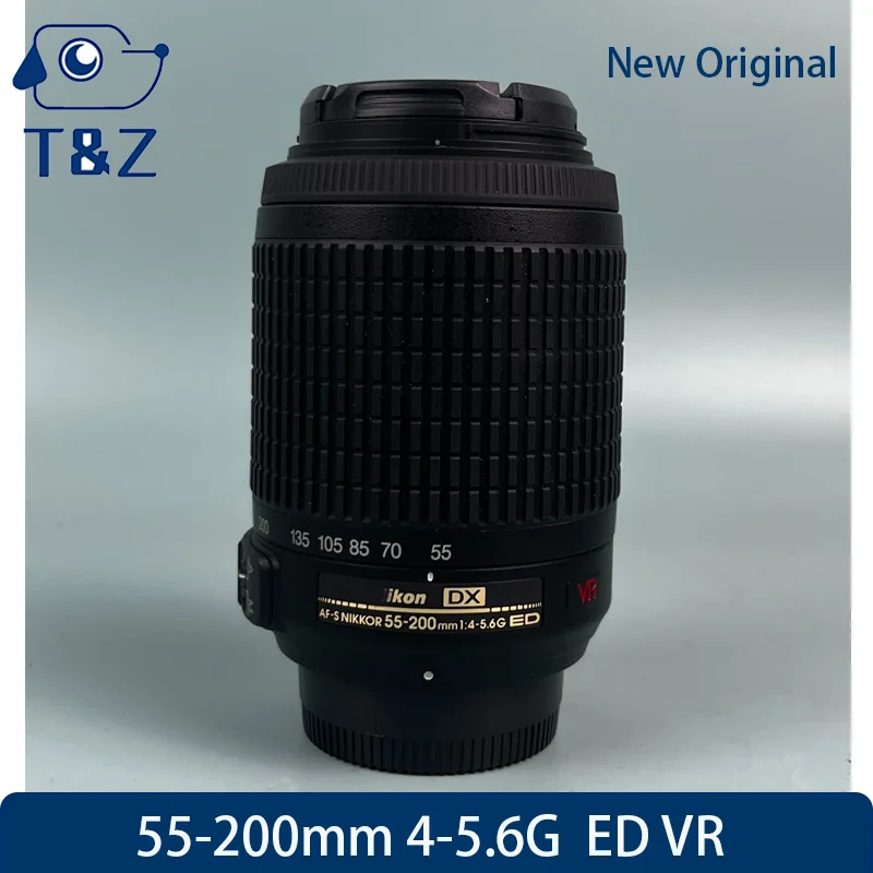 98% New Original AF-S 55-200mm F4-5.6G ED VR Lens For Nikon D5500 D3300 D7100 D7500 APS-C DSLR Telephoto Zoom Lens 55 200 4-5.6