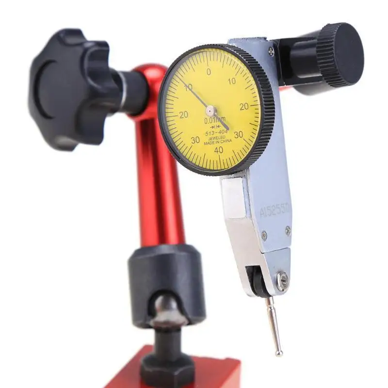 Imagem -04 - Precisão Lever Dial Indicator Universal Magnetic Metal Base Holder Center Finder Gauge Ferramenta de Medição Cnc 001 mm 008 mm Alta