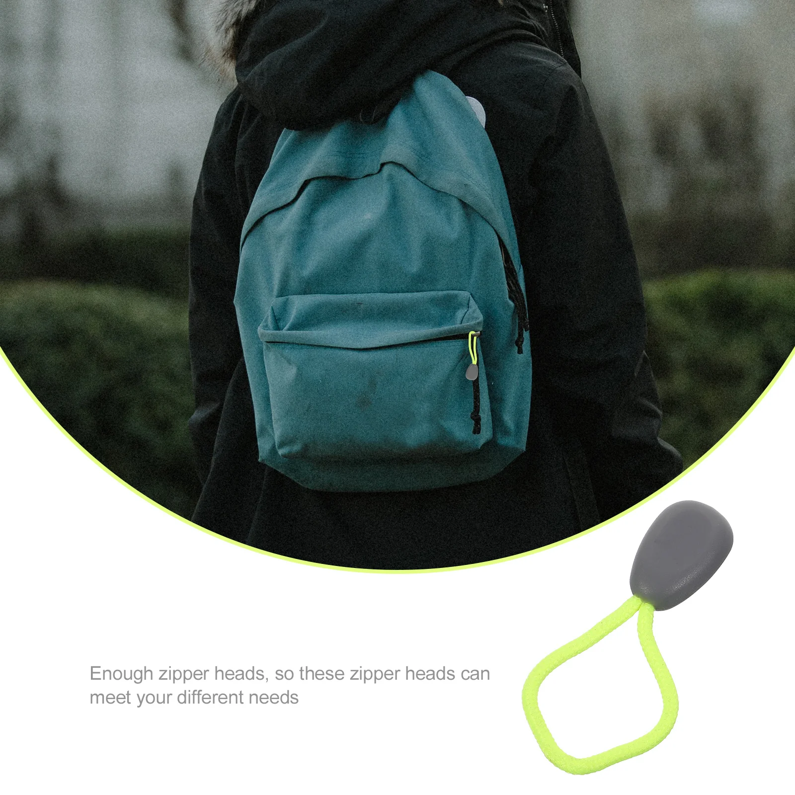 

30Pcs Universal Zipper Pull Replacement Strong Wear-Resistant Zipper Heads for Clothing Luggage Bags Simple Convenient Design