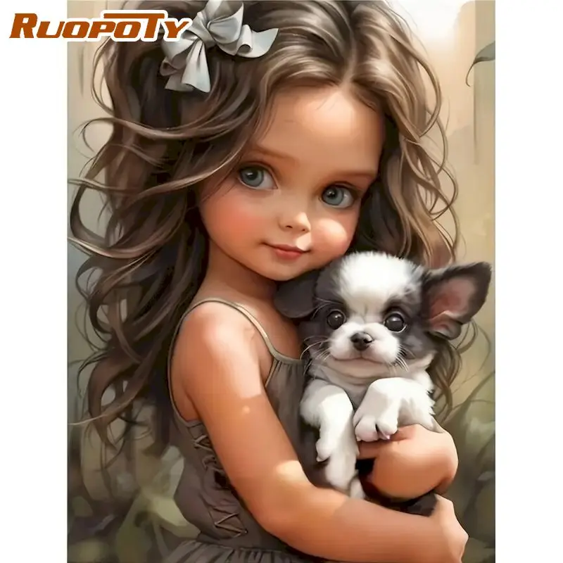 

Little Girl Diamond Painting Kit Handiwork Art Diamond Painting Kits For Beginners Full Round/Square Modern Handicraft Art Artwo