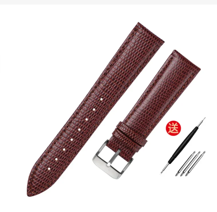 2012 Genuine Leather Strap, Bracelet, Watch Strap, Stylish Wristwatches, Lychee Pattern, 15mm, 20mm, 21mm