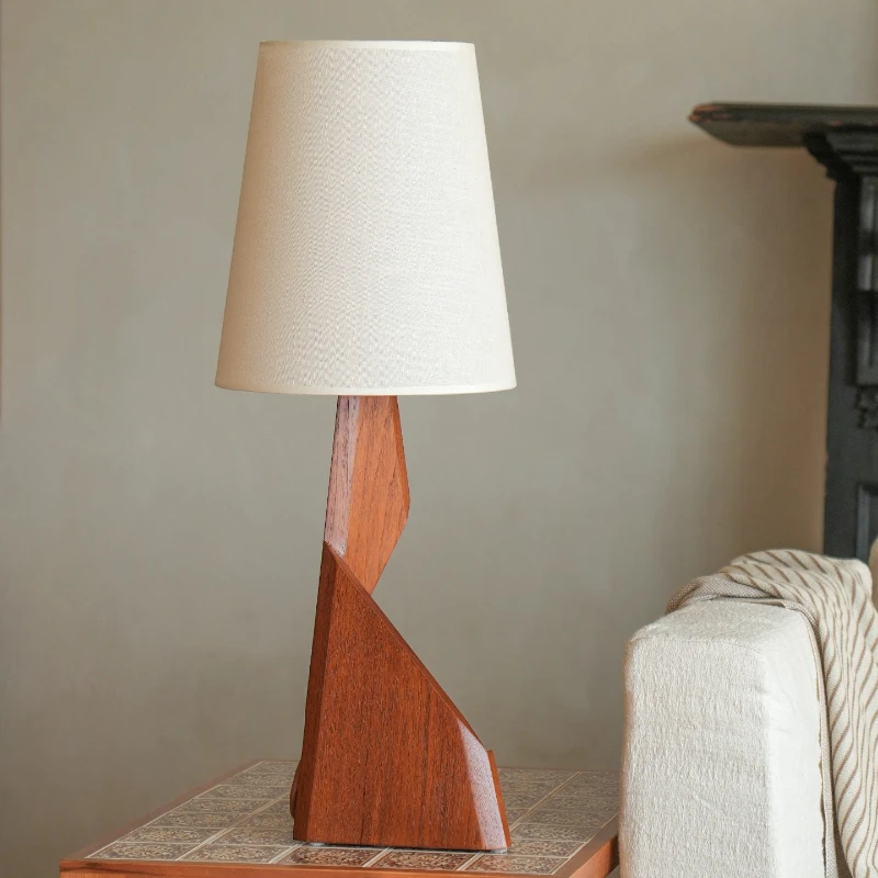 Japanese Vintage Teak Floor Lamp Retro Atmosphere Indoor Standing Light Living Room Sofa Side Homestay Clothing Store Restaurant