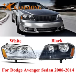 CAPQX Front Bumper Headlight For Dodge Avenger Sedan 2008-2014 Front Headlamp Head Lamp Head Light